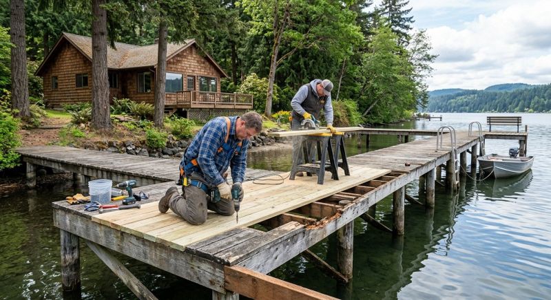 Wood Dock Repair in Olathe, KS